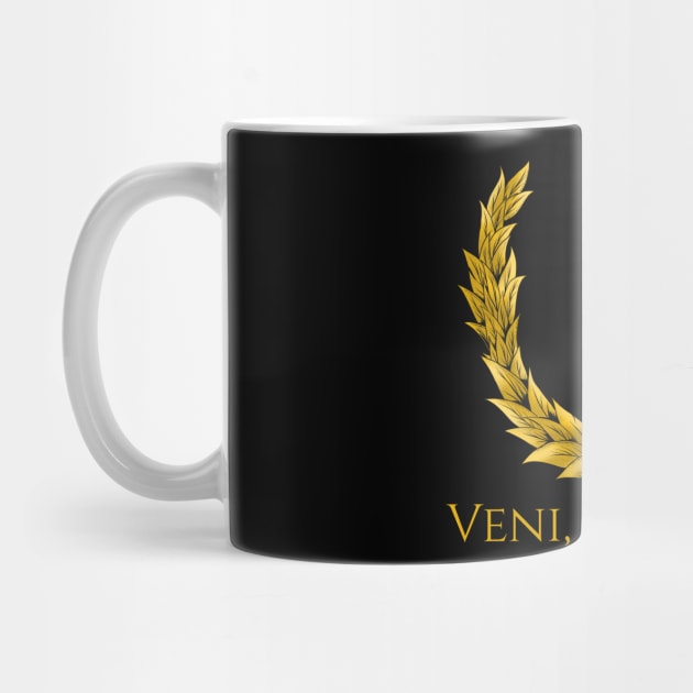 Veni Vidi Vici Gaius Julius Caesar Latin Quote by Styr Designs